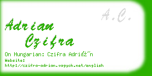 adrian czifra business card